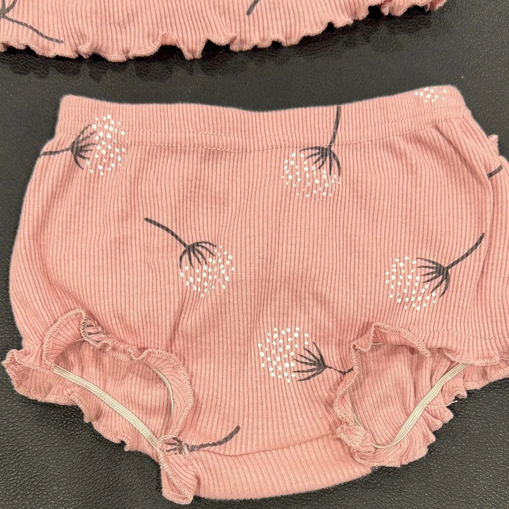 Rachel Zoe Pink Floral Diaper Cover Set